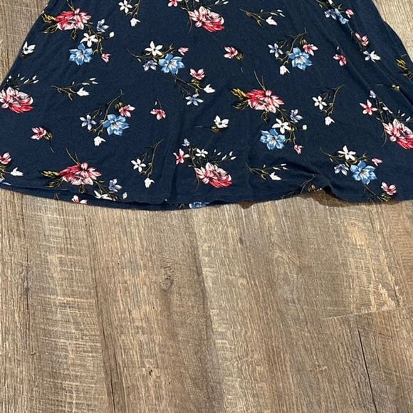 Mix By 41 Hawthorn Womens Navy V-Neck Fit & Flare Dress Size Medium - Picture 6 of 8